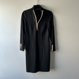 Jude Connally black and tan shirt style dress